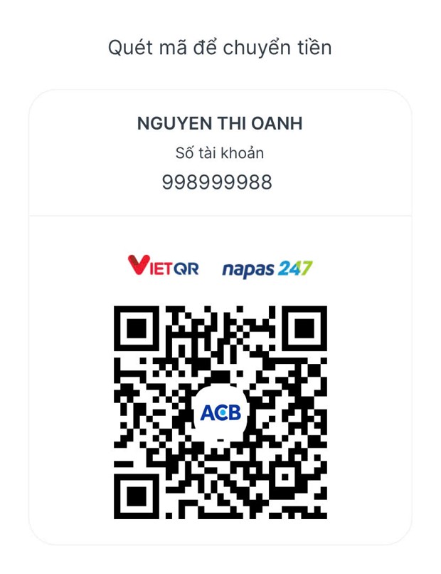 Mã QR chuyển khoản phí tham dự